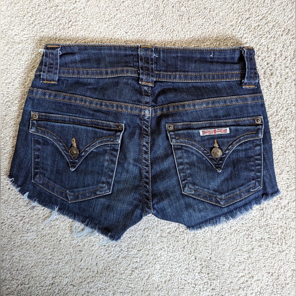 Hudson Vintage Mid Rise Denim Shorts